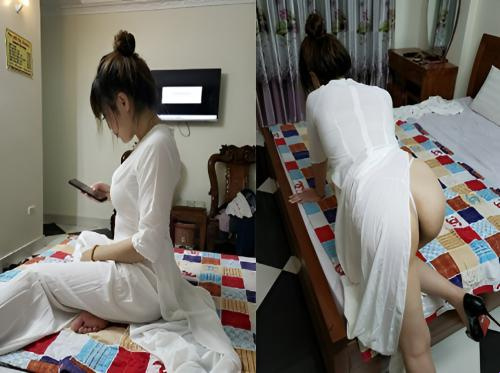Ao dai ragazza con il seno grande Ao dai ragazza con il seno grande